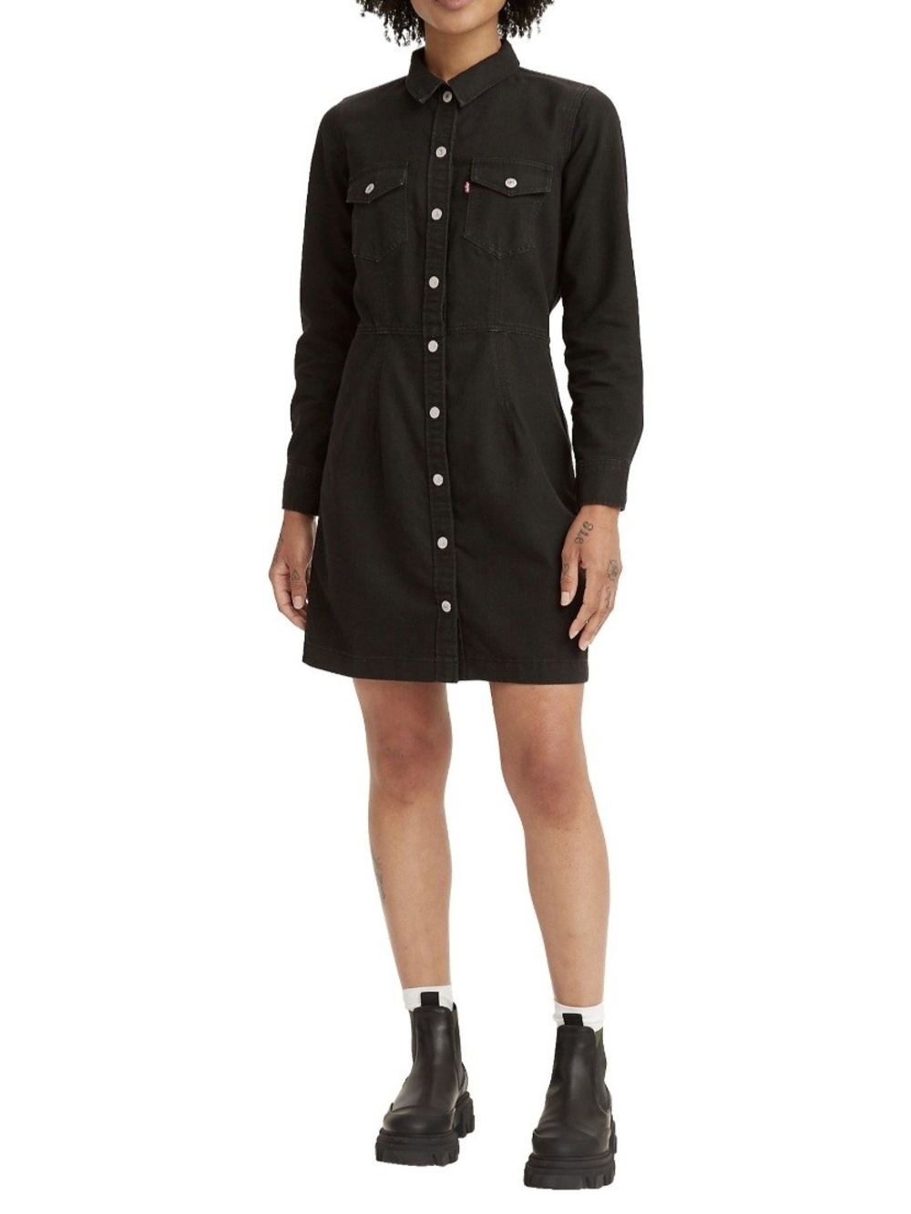 Levi's Ellie Long Sleeve Jean Dress